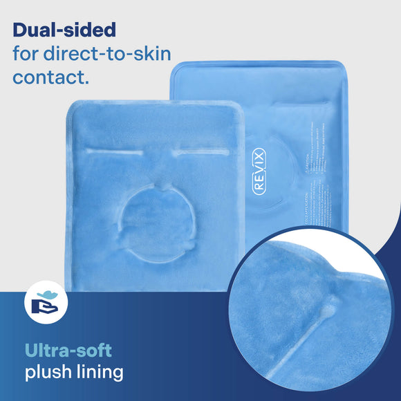 REVIX Ice Pack for Knee Pain Relief, Reusable Gel Ice Wrap for Leg Injuries