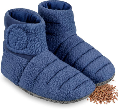 Buy navy REVIX Microwavable Foot Warmers, Heated Booties for Cold Feet & Discomfort Relief