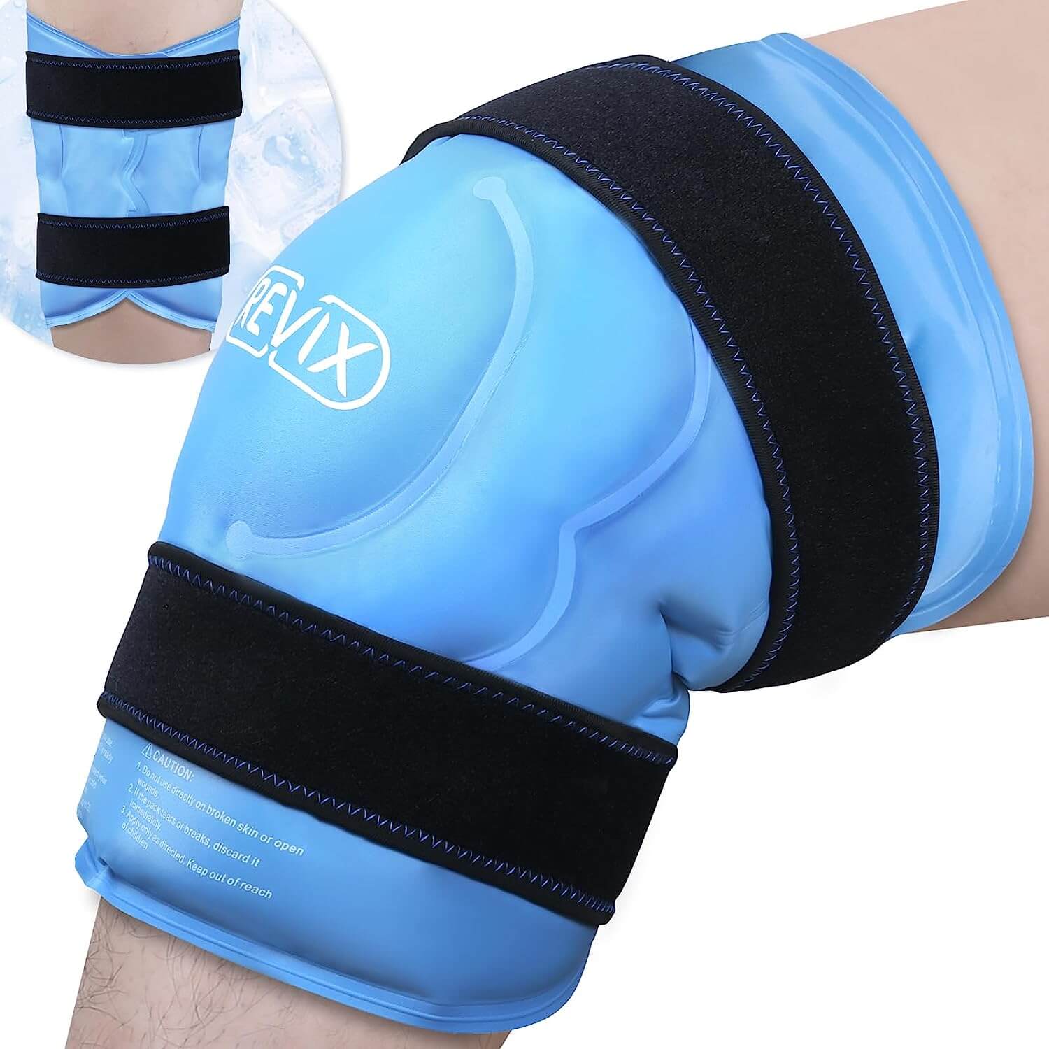 REVIX 20" XXXL Knee Ice Pack Wrap Around Entire Knee After Surgery