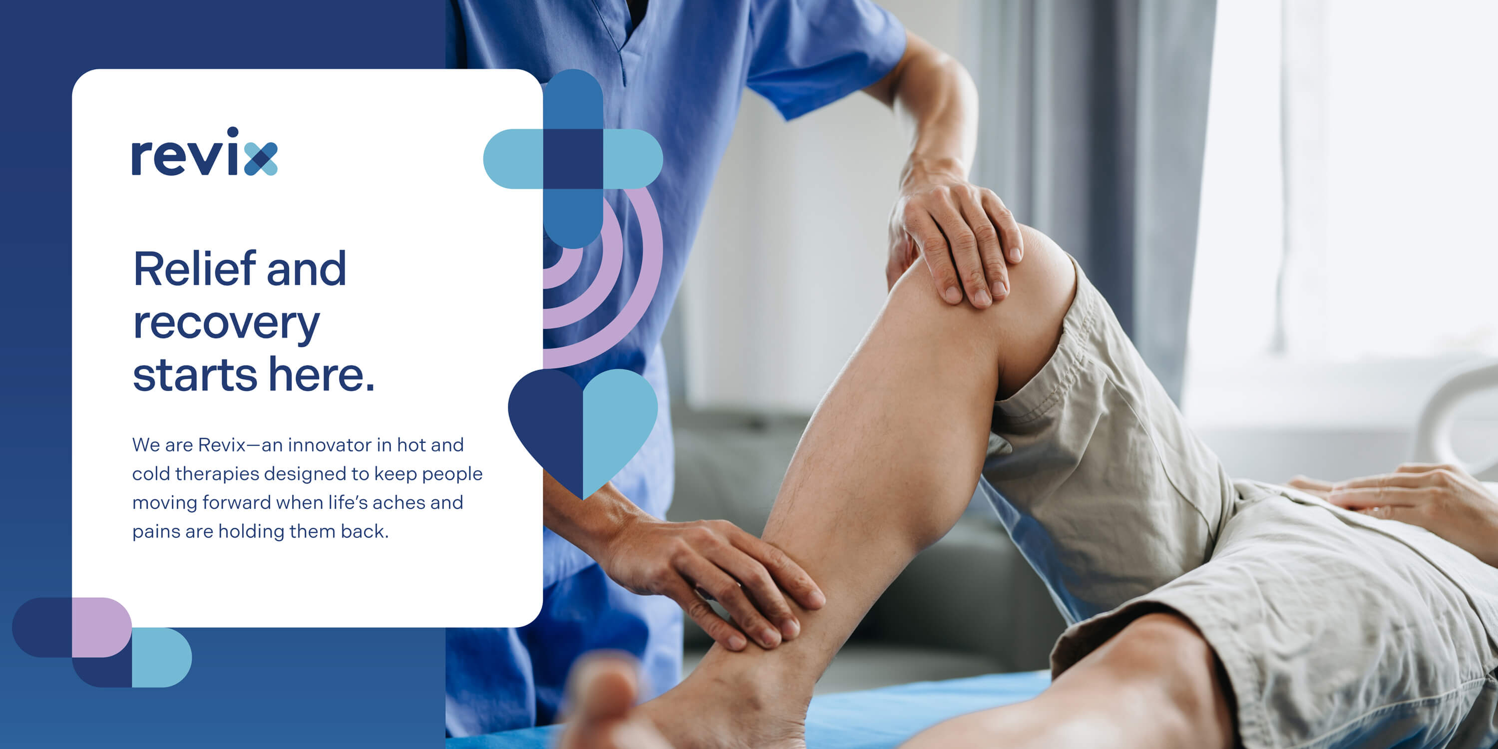 Revix knee pain brand book