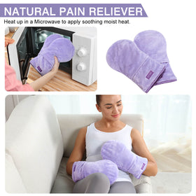 REVIX Microwavable Heating Mittens for Hand and Fingers to Relieve Arthritis Pain