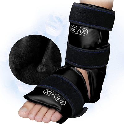 Buy black REVIX Ankle Ice Pack for Foot Swelling, Reusable Gel Ice Pack Wrap
