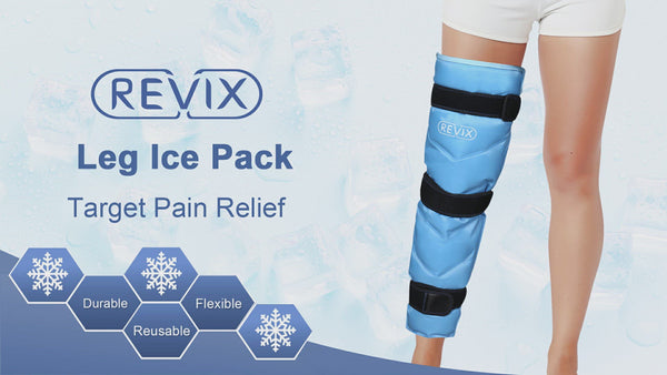 REVIX Leg Ice Pack Reusable Gel Ice Wraps for Thigh