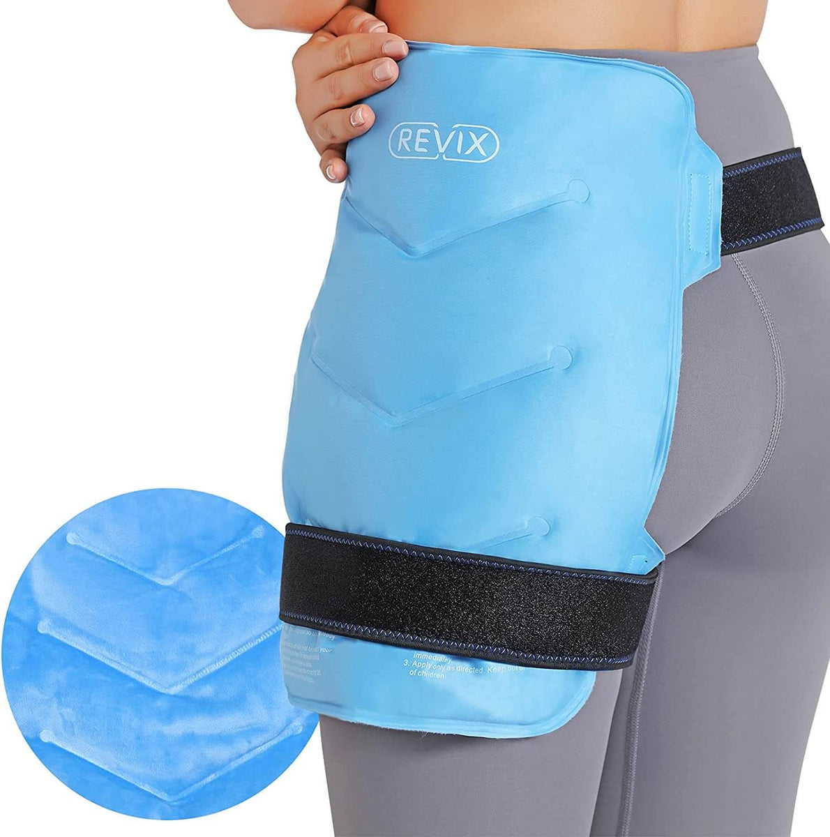  Magic Gel Ice Pack for Back Pain Relief, 2 Pack Lower Back  Wrap for Hot or Cold Therapy