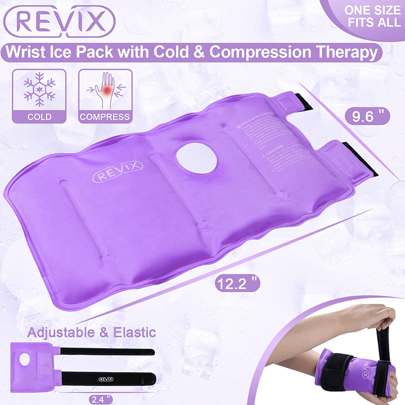 REVIX Wrist Ice Pack Wrap for Instant Hand Pain Relief