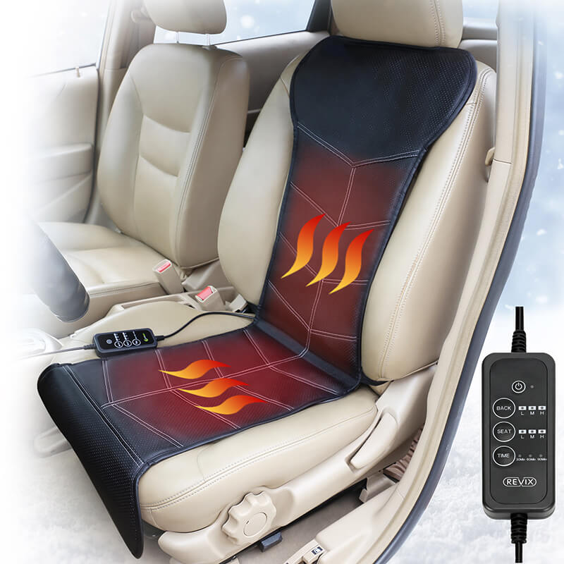 Revix Heated Car Seat Covers Universal Car Seat Heater, Heated Pad for Car  with Auto Shut Off and Smart Safety Protection