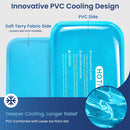 REVIX Ice Packs for Injuries Reusable, 2 Packs Hot & Cold Gel Ice Packs with PVC Cooling Design & Adjustable Strap
