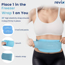 REVIX 2-Pack Gel Ice Packs Reusable with Soft Cover, 10"x 5" Multi-Use Hot Cold Packs for Injuries