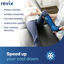 REVIX Leg Ankle Ice Pack, 45-Min Calf to Foot Ice Wrap for Shin Splints