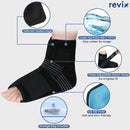 REVIX Foot Ankle Ice Pack Wrap for Plantar Fasciitis & Achilles Tendonitis