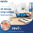 REVIX 45-Min Long-Lasting Extended Wrist Ice Pack Wrap for Carpal Tunnel