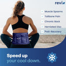 REVIX 2-Pack Large Cold Packs for Back, Rotator Cuff, Hip, Knee, and Shin, Versatile