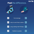 REVIX Extra Large Ankle Ice Pack for Foot Discomfort, Reusable Gel Cold Pack with Cold Compression Therapy