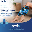 REVIX Calf Ice Packs for Shin Splints Relief, 45-Min Long Lasting Ice Packs for Injuries Reusable with Ice Grid Design-5