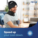 REVIX Cold Cap and Neck Ice Pack Wrap Set, Pliable Solid Gel Wearable Ice Mask and Cervical Ice Pack-6