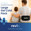 REVIX Ice Packs for Injuries Reusable Gel Cold Packs 14"x7"-6