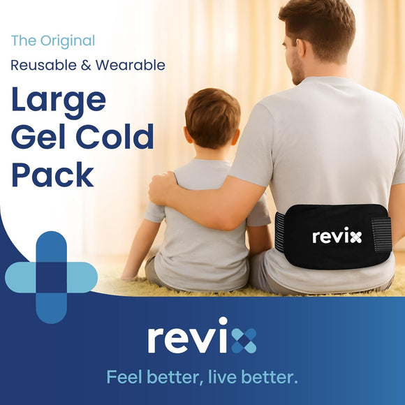 REVIX Ice Packs for Injuries Reusable Gel Cold Packs 14"x7"