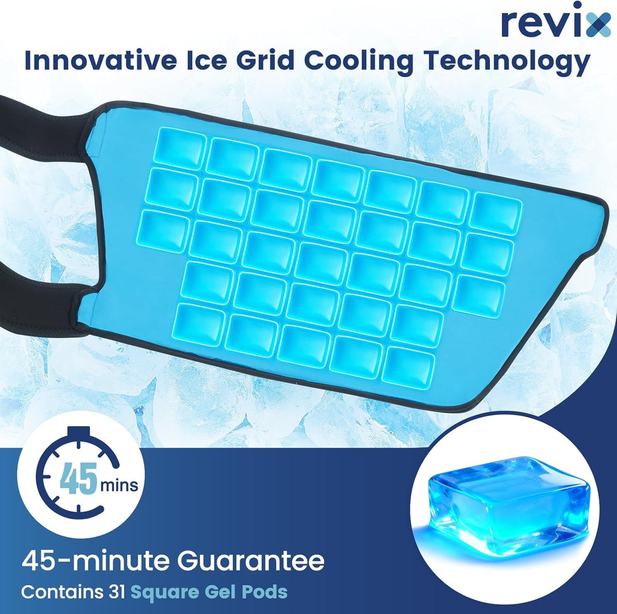 REVIX 45-Min Long-Lasting Hip Ice Pack Wrap, Extra Large Gel Ice Pack ...