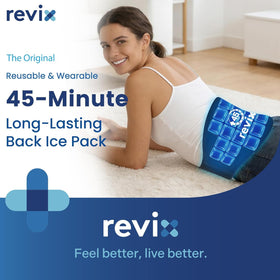REVIX 45-Min Long-Lasting Back Ice Pack, Extra Large Ice Packs with Ice Grid Gel Design - 0
