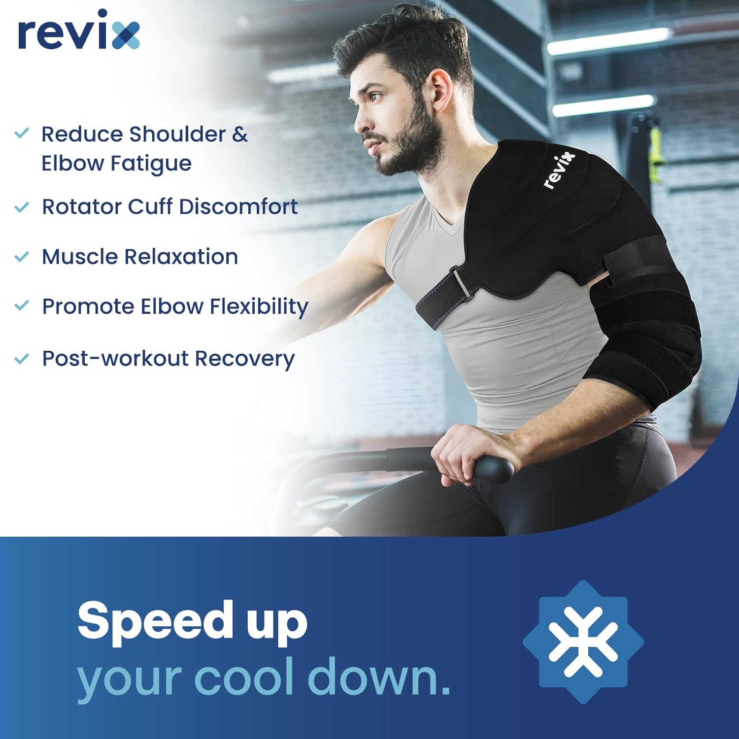 REVIX Arm Ice Pack Wrap for Pitchers – Shoulder and Elbow Ice Pack
