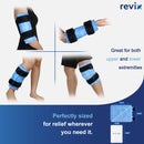 REVIX Ice Pack for Knee Pain Relief, Reusable Gel Ice Wrap for Leg Injuries