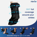 REVIX Ankle Ice Pack for Foot Swelling, Reusable Gel Ice Pack Wrap