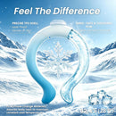REVIX Large Neck Coolers, Upgraded Wide Circumference & 30% Thicker Tube, Wearable Cooling Neck Wraps for Summer Heat Relief, Reusable Ice Neck Ring for Outdoor Work, Golf, Gardening