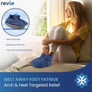 REVIX Microwavable Foot Warmers, Heated Booties for Cold Feet & Discomfort Relief