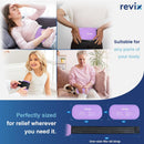 REVIX 2-Pack Gel Ice Packs Reusable with Soft Cover, 10"x 5" Multi-Use Hot Cold Packs for Injuries