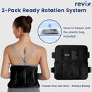 REVIX 2-Pack Large Cold Packs for Back, Rotator Cuff, Hip, Knee, and Shin, Versatile