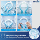 REVIX Large Neck Cooling Tube, 30% Thicker Ice Ring for Summer, Upgraded Wider Circumference Fits All Neck Sizes, Reusable Neck Cooler for Hot Weather, Outdoor Work, Sports, Long-Lasting Cold