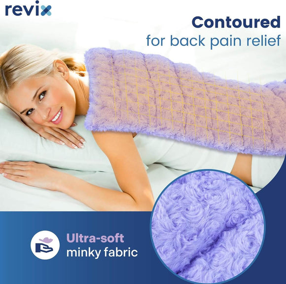 REVIX Large Heating Pad for Back Pain Relief Moist Heated Wrap for Full Back