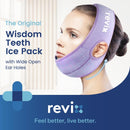 REVIX Wisdom Teeth Ice Pack Head Wrap with 3D Sewing Jaw Ice Pack for Face Oral Surgery Pain Relief for TMJ