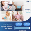 REVIX 2-Pack Gel Ice Packs Reusable with Soft Cover, 10"x 5" Multi-Use Hot Cold Packs for Injuries
