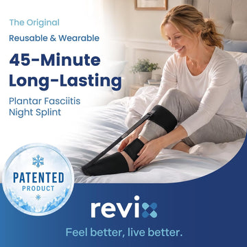 REVIX 45-Min Long-Lasting Plantar Fasciitis Night Splint with Ice Gel