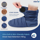 REVIX Microwavable Foot Warmers, Heated Booties for Cold Feet & Discomfort Relief