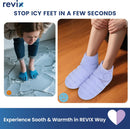 REVIX Microwavable Foot Warmers, Heated Booties for Cold Feet & Discomfort Relief