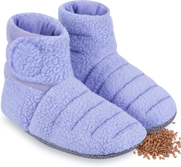 REVIX Microwavable Foot Warmers, Heated Booties for Cold Feet & Discomfort Relief