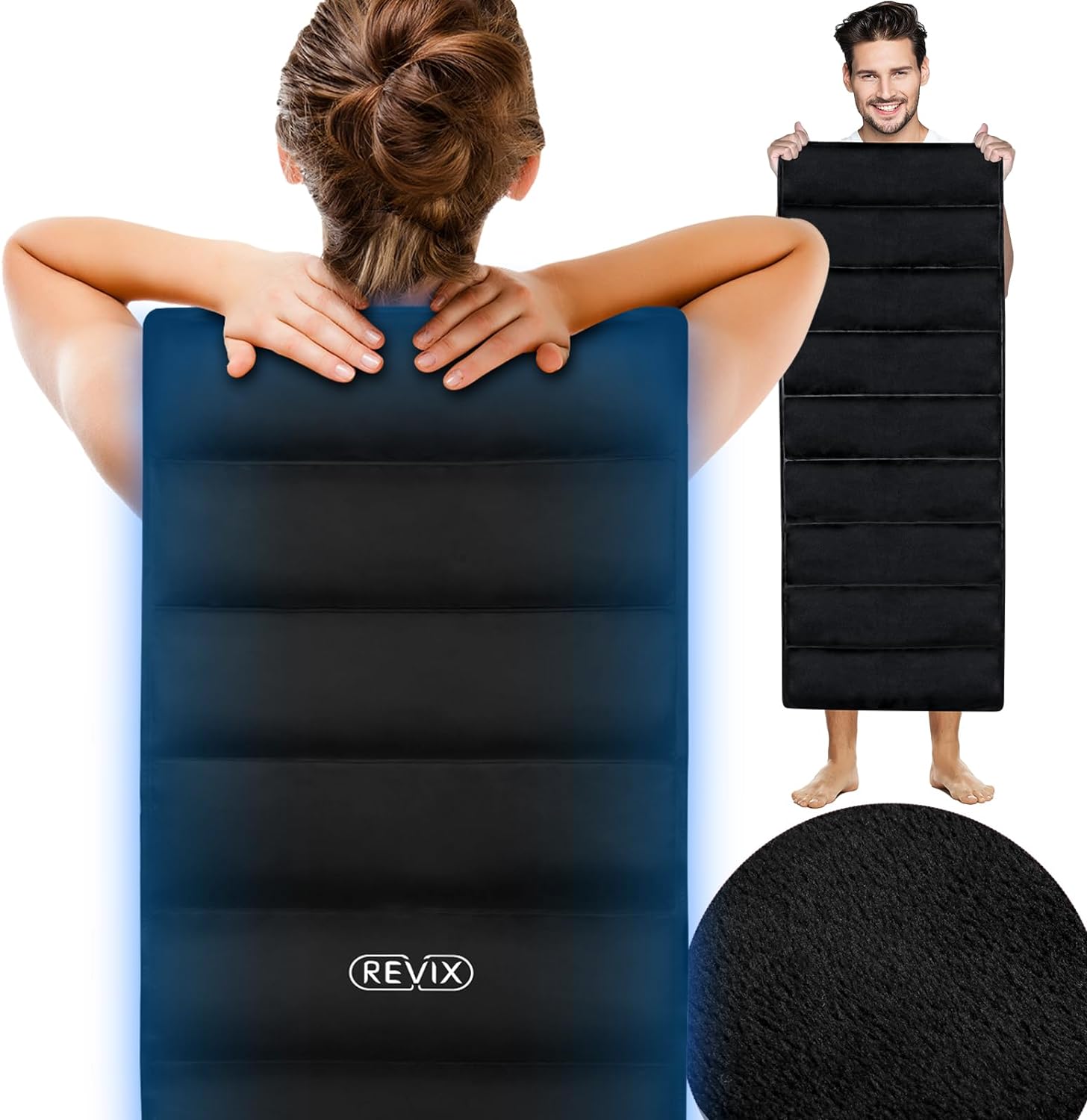Full Pack REVIX Full Body Ice Packs for Injuries Reusable Super Large Gel Ice Pa ...