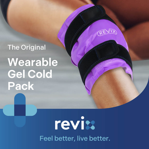 REVIX Ice Pack for Knee Pain Relief, Reusable Gel Ice Wrap for Leg Injuries