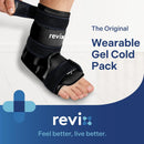 REVIX Ankle Ice Pack for Foot Swelling, Reusable Gel Ice Pack Wrap