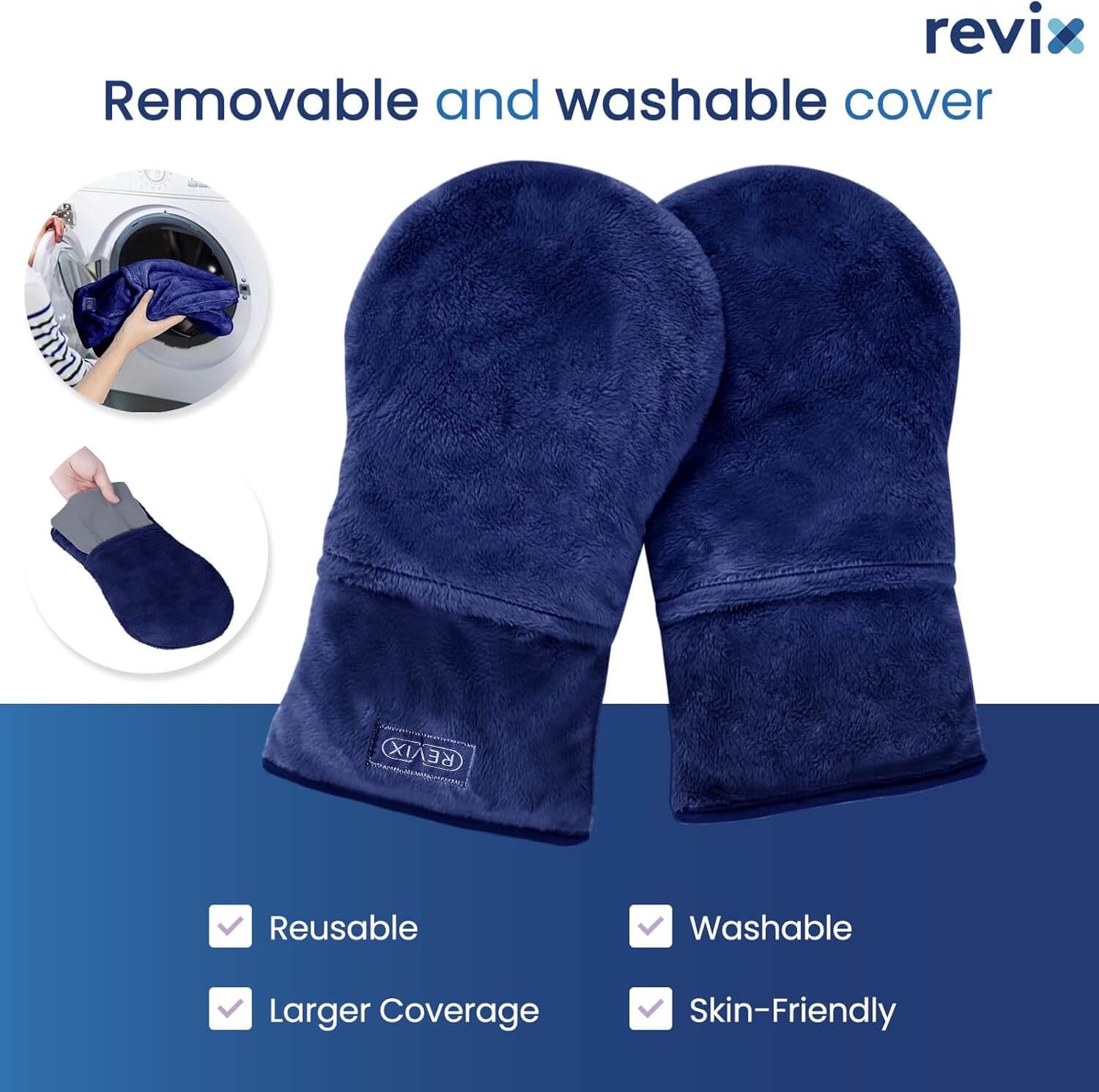 REVIX Heated Mitts for Arthritis and Hand Therapy, Microwavable Hand Warmer for Women and Men