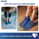 REVIX Microwavable Foot Warmers, Heated Booties for Cold Feet & Discomfort Relief