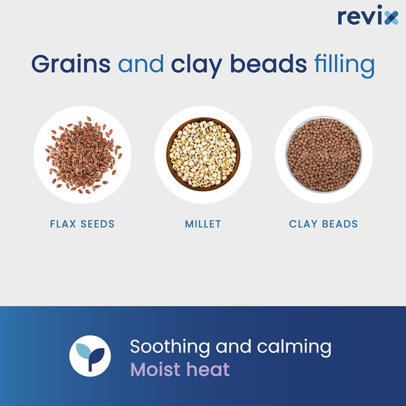 Even Heat Distribution for Lasting Effect: Filled with natural clay beads, flaxseed, and millet, this heated wrap maintains warmth longer and distributes it evenly. Its channel-stitched design ensures heat stays balanced and effective throughout, enhancing circulation and helping loosen up tight joints and tired muscles.