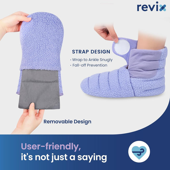 REVIX Microwavable Heating Mittens and Feet Warmers