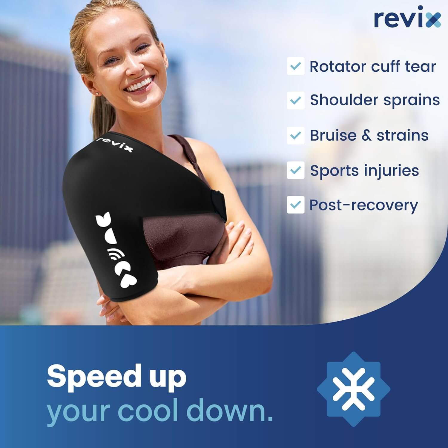 REVIX Shoulder Ice Pack Wrap Reusable