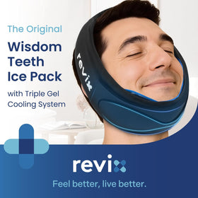 REVIX Wisdom Teeth Ice Pack Head Wrap with 3-Layer Gel Cooling - 0