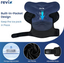 REVIX Shoulder Ice Pack Wrap, Ice Shoulder Brace for Rotator Cuff