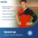 REVIX Youth Arm Ice Pack Wrap for Pitchers – Reusable Ice Arm Sleeve for Young Pitchers