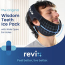 REVIX Wisdom Teeth Ice Pack Head Wrap with 3D Sewing Jaw Ice Pack for Face Oral Surgery Pain Relief for TMJ